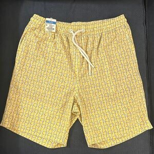 J.McLaughlin | Yellow Swim - Athletic Shorts | Boxer Brief Liner | Small | NWT